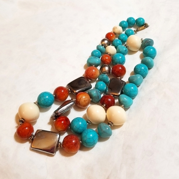 MIRIAM Haskell 1976 Southwest Beaded Necklace - Picture 3 of 7